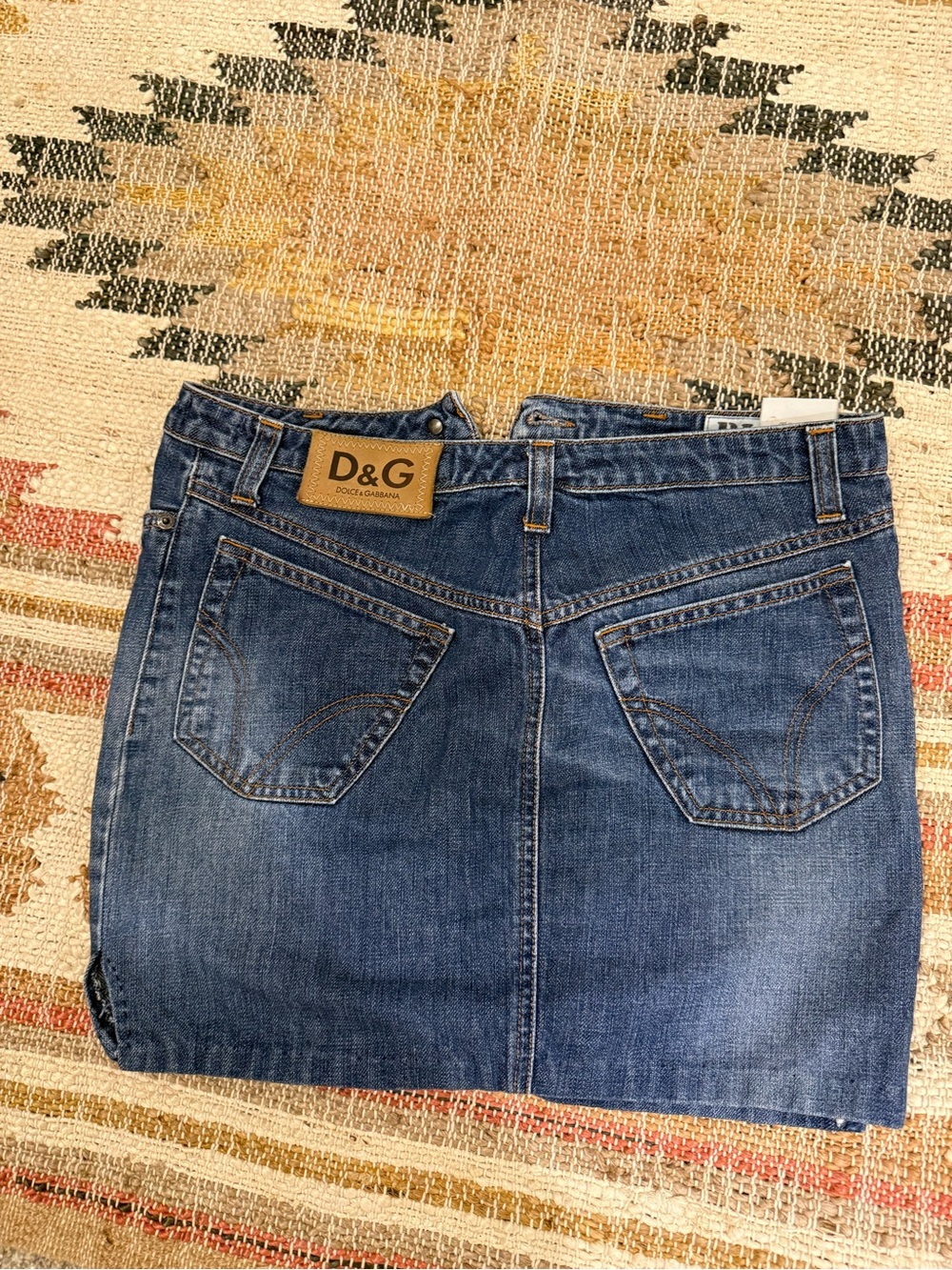 Vintage D&G Dolce & Gabbana Denim Mini Skirt (IT 42 / US 28)
